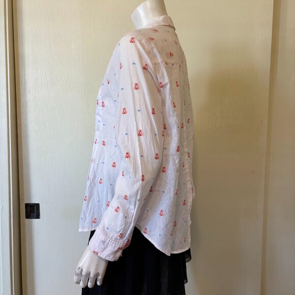 Maeve Miette Teepee Button Down Shirt 10 - Picture 3 of 5